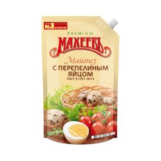 Майонез Махеевъ Провансаль с перепелиным яйцом жир. 50.5 % дой-пак. 770 г/800 мл