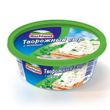 Сыр творожный Хохланд с зеленью вес 140г