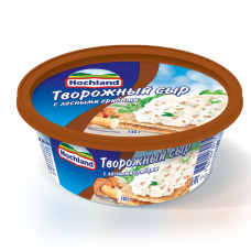 Сыр мягкий творожный с лесными грибами жир. 60% вес 140г HOCHLAND
