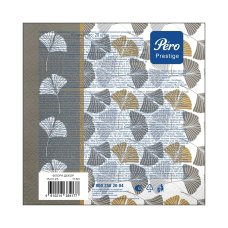 Салфетки Pero Prestige 33х33 Флора декор 3сл 20лx12