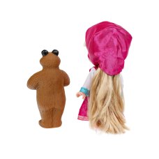 Кукла Маша и Медведь маша 15см озвуч мишка кор КАРАПУЗ