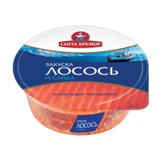 Закуска рыбная из трески и лосося оригинальная Санта- Импекс 100г