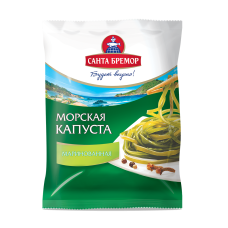 Капуста морская маринованная Санта Импэкс пакет вес 350г.
