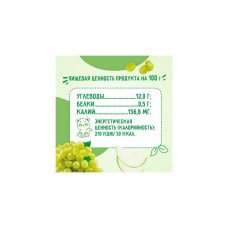 Сок яблочно-виноградный из белых сортов винограда осветл. 0.2л ДП Маленькое счастье, РБ