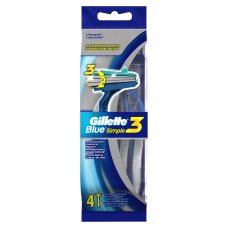 Одноразовая мужская бритва Gillette Blue Simple3  4 шт.
