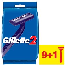Одноразовая мужская бритва Gillette2  9+1 шт.